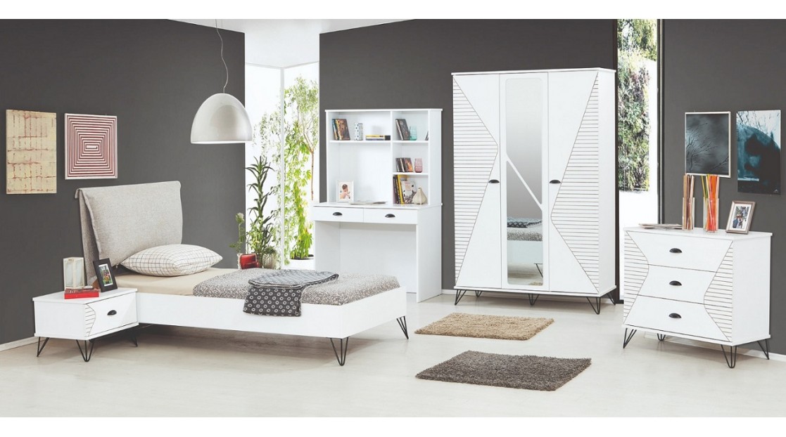 Troya Beyaz Genç Odası Takımı