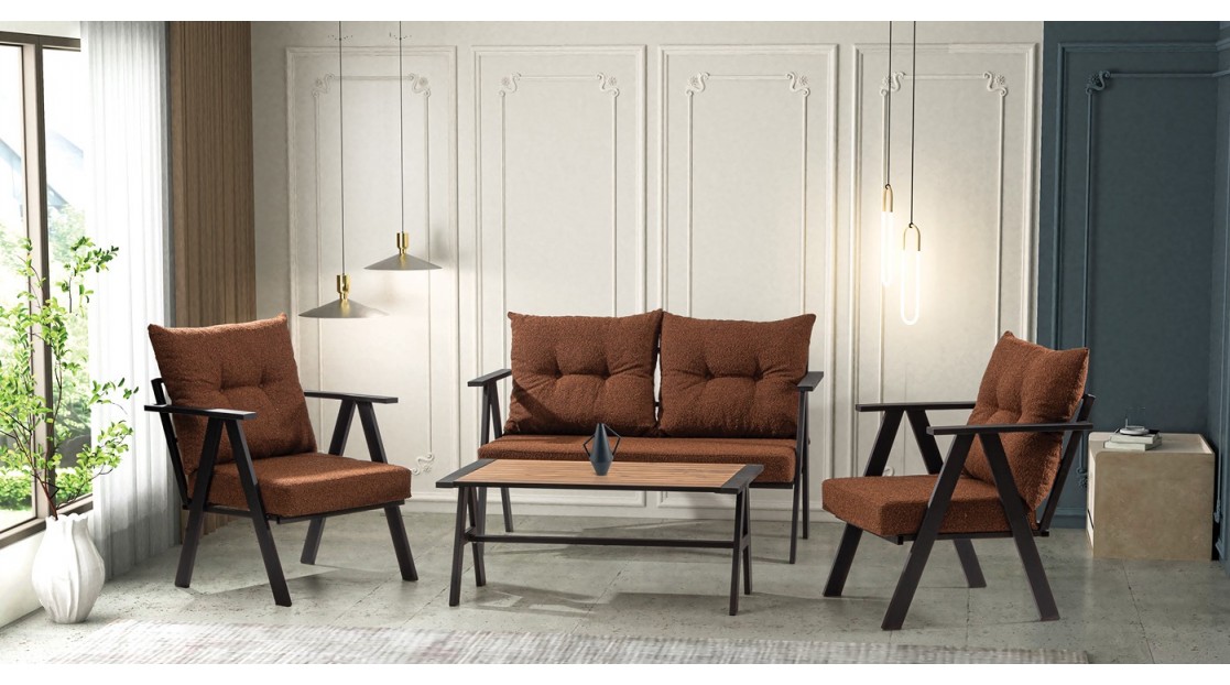 Teos Metal Çay Seti Takımı