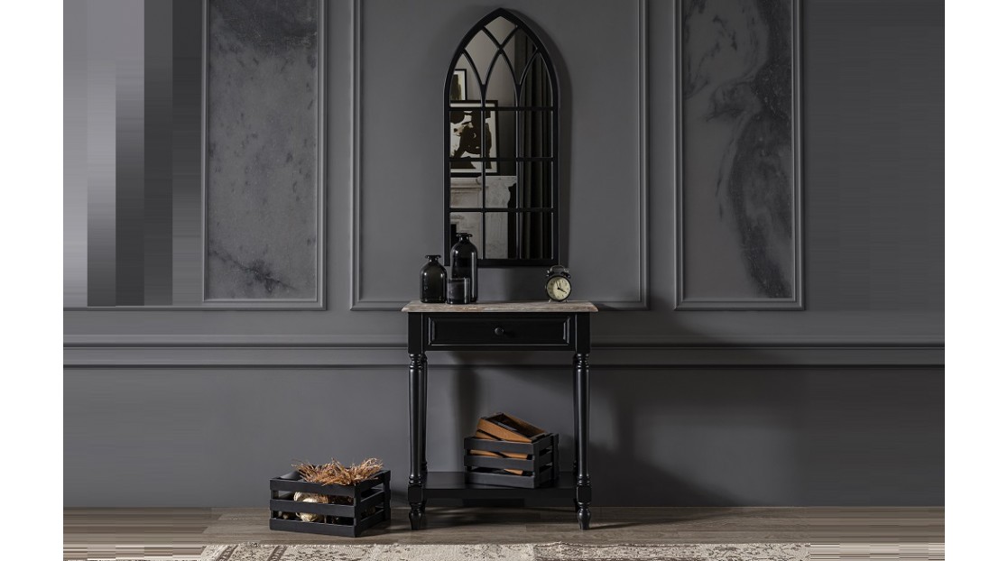 Louise Siyah-Masif Dresuar