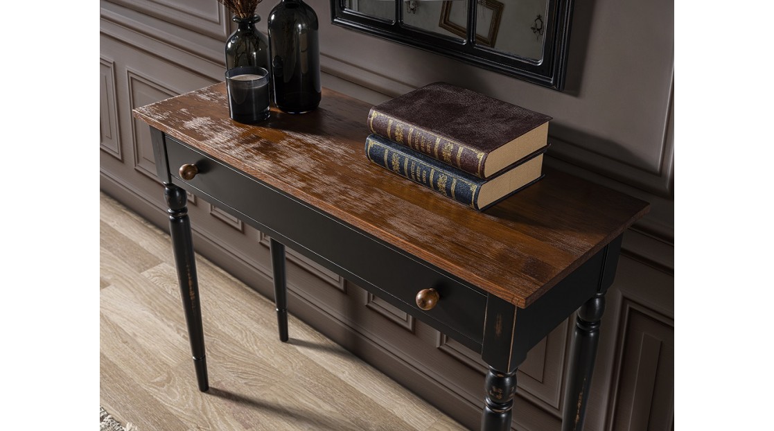 Marine Eskitilmiş Siyah Dresuar