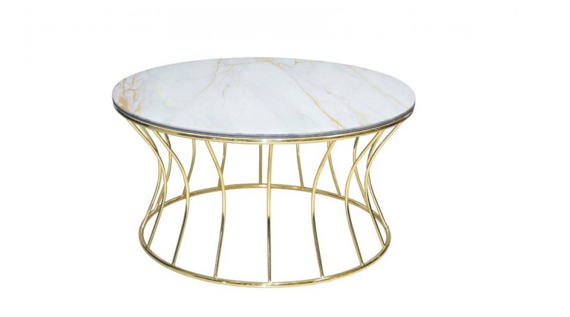 No 11 Gold Orta Sehpa