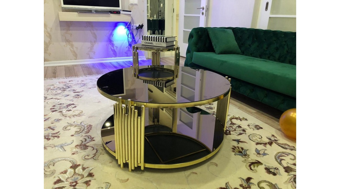 No 12 Gold Orta Sehpa