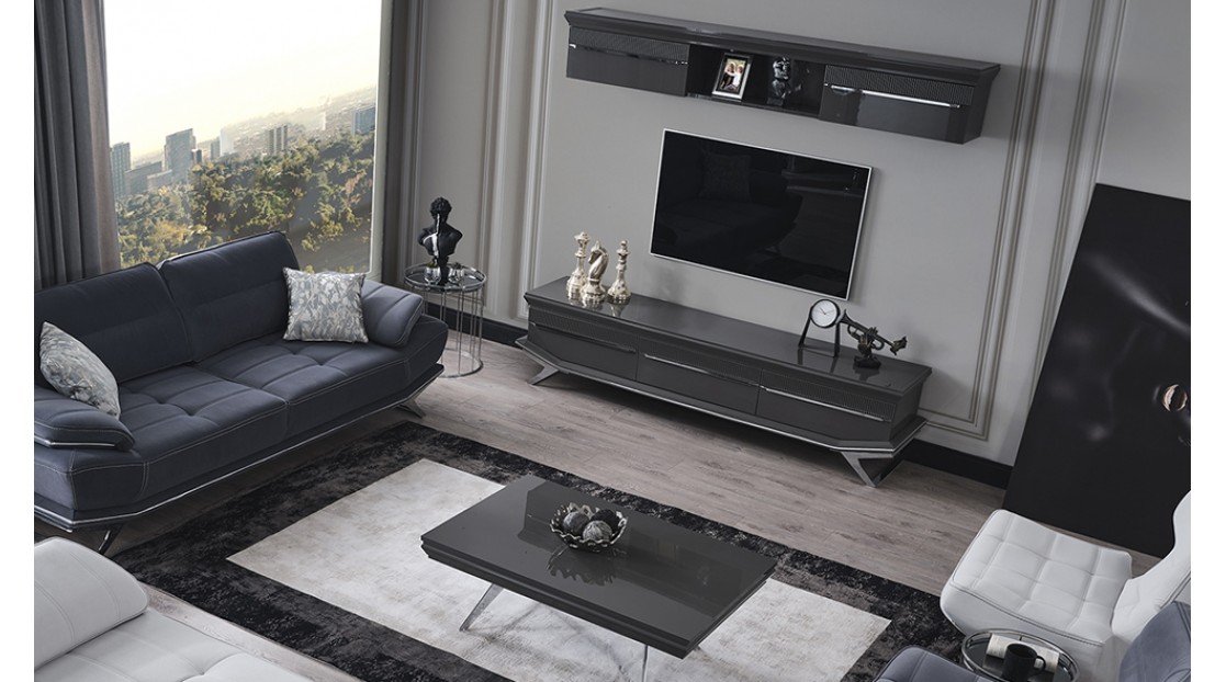 Villa Antrasit Krom Yemek Odası