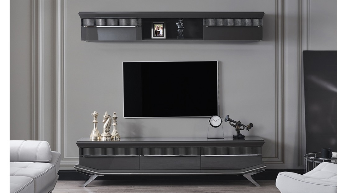 Villa Antrasit Krom Yemek Odası