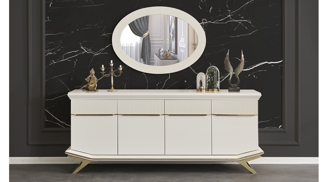 Villa Beyaz Gold Yemek Odası