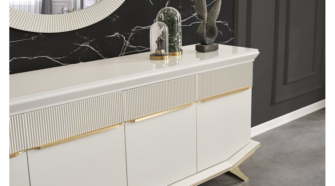 Villa Beyaz Gold Yemek Odası