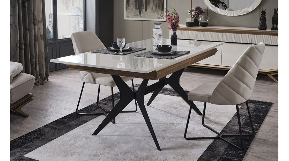 Villa Ceviz Beyaz Yemek Odası