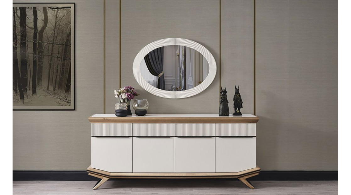 Villa Ceviz Beyaz Yemek Odası